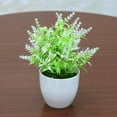 thumbnail image 5 of Visland Artificial Plastic Potted Plant Simulation Bonsai Flower Grass Home Decor Fake Plants Party Office Desktop Ornaments, 5 of 7