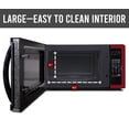 Farberware Classic 1.1 Cu. ft. 1000Watt Microwave Oven, Metallic Red