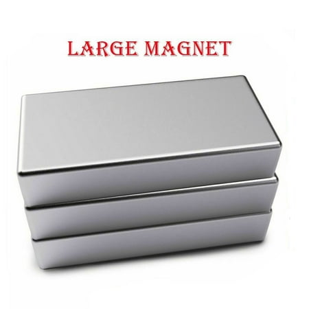 Luxtrada 1pc Max Magnets Super Strong N52 Neodymium Large Block Magnet 2"X1"X0.39" Rare Earth