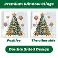 thumbnail image 3 of 9 Sheets Christmas Window Clings for Glass Windows, Christmas Static Window Stickers Double Sided Xmas Window Decorations Snowflake Santa Claus Elk Window Decals for Winter Party (Style 1), 3 of 6