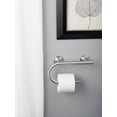 thumbnail image 2 of Moen LR2352DBN Home Care 8-Inch Grab Bar with Integrated Toilet Paper Holder, Brushed Nickel, 2 of 6