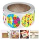 thumbnail image 5 of FELTECHELECTR 1 rollo de 500 pegatinas para envolver regalos, decoración, calcomanías, accesorios para manualidades, 5 of 6
