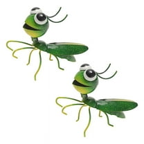 Insect Metal Wall Art, 3D Locust Metal Wall Sculpture, Hanging Outdoor Wall Decor Fence Decoration for Garden Set of 2