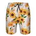 thumbnail image 4 of Kdxio Sunflower 5 Pattern Mens Casual Shorts - Drawstring Summer Beach Sports Shorts for Men, 4 of 9