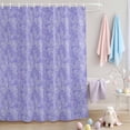thumbnail image 2 of Shower Curtain Purple Lavender Silhouette Shower Curtains for Bathroom Decor, Waterproof Polyester Shower Curtain Set with Hooks, Extra Long 72" x 96" Spring Plant, 2 of 9
