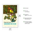 thumbnail image 2 of Enchanted Tiki Room - United Air Lines - Vintage Airline Travel Poster by James Jebavy c.1968 - Master Art Print (Unframed) 12in x 18in, 2 of 4