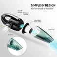 thumbnail image 4 of Aspiradora de mano, aspiradora de mano inalámbrica con alta potencia, mini aspiradora de mano recargable con tecnología de carga rápida, para limpieza del hogar y del automóvil Adepaton 2034883-2, 4 of 9