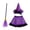 Purple, variant on Witch Cosplay, Witch Costume, Witch Outfit, Witch Roleplay, Witch Cos, Halloween Witch Tutu Half Skirt Set With Hat and Broom Pumpkin Ghost Print Costume for Trick Or Treat, Orange One Size