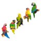 thumbnail image 3 of 5pcs Fridge Magnets Birds Design Decal Art Stickers Room Magnetic Home Decor, 3 of 3