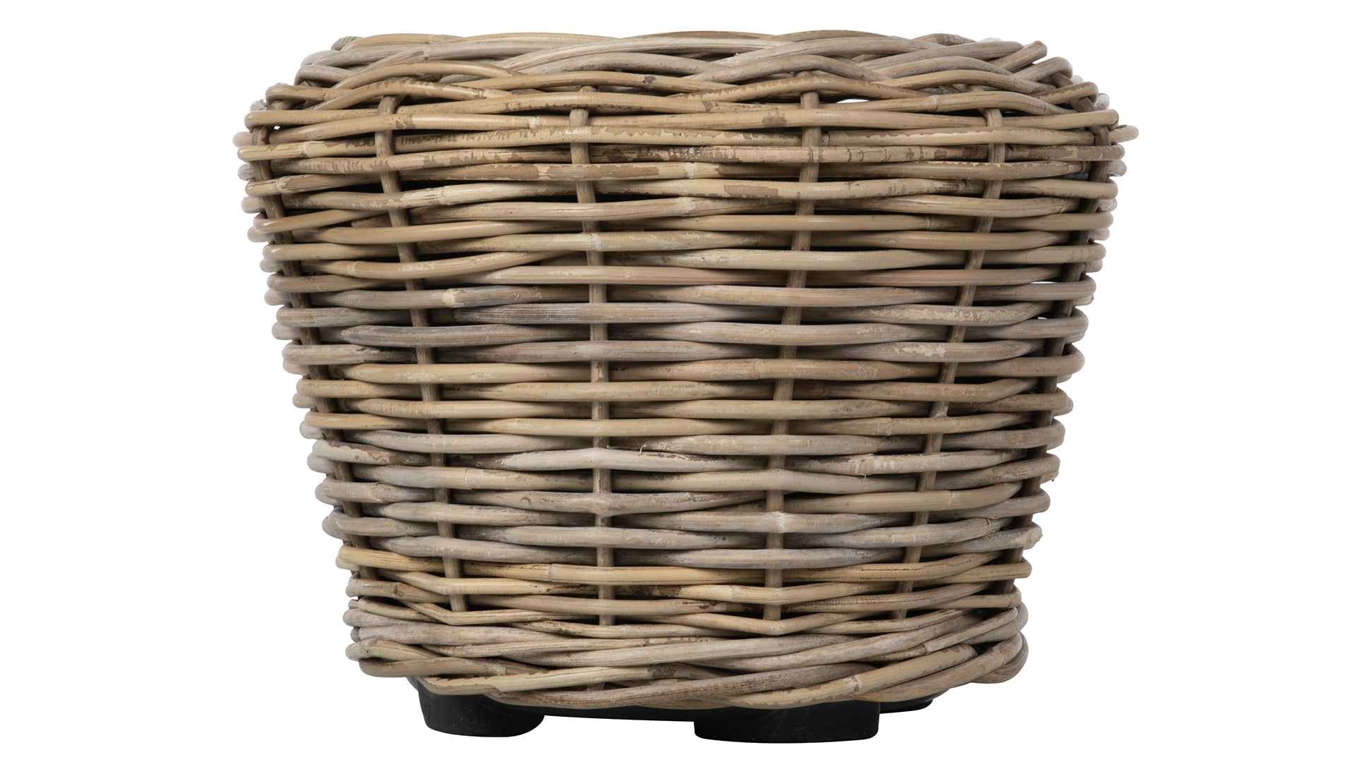 Kouboo Rattan Kobo Indoor & Outdoor Jar Planter Basket with Plastic Pot, Baskets for Indoor Plants Storage Laundry