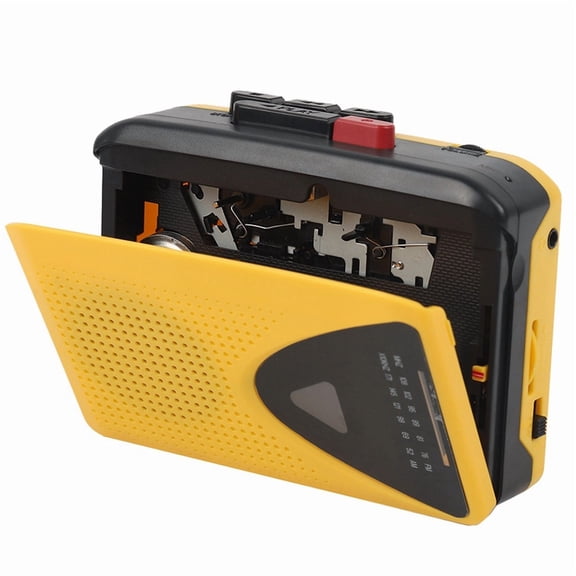 Portable AM/FM Radio Cassette Music Tape Player Broadcast Radio Tape Recorder with Loudspeaker Support 3.5mm Headphone