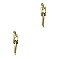 thumbnail image 2 of Cateissary de postura sentada portátil, de baño, estante de escritorio, estantería, mesita de noche, decoración, adorno de moda Oro Tipo 2 2piezas, 2 of 6