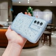 thumbnail image 6 of Compatible with Samsung Galaxy S22 Case, Glitter Clear Bling Star Transparent Matte Cute Curly Wave Frame Camera Cover Protection Shockproof Bumper S22 Phone Case 6.1" for Women (Blue), 6 of 17