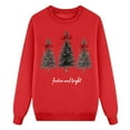 thumbnail image 1 of Hauts de Mode pour Femmes - T-Shirt Imprimé à Manches Longues Décontracté - Chandails en Molleton Élégants Sans Capuche, 1 of 4