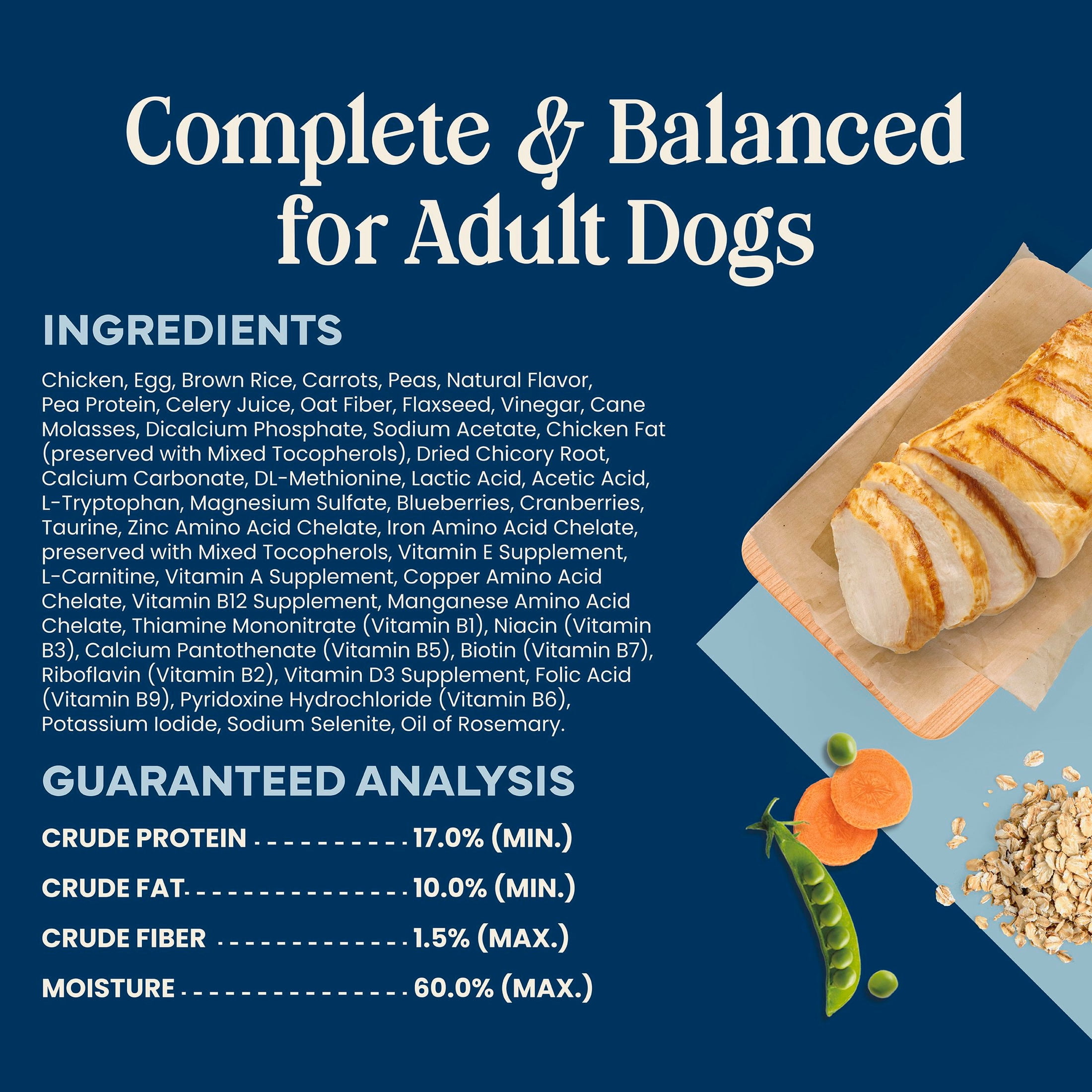 (6 pack) Blue Buffalo Love Made Fresh Adult Refrigerated Dog Food, Chicken Meatball 1.5lb Pouch