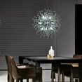 thumbnail image 2 of ZXNYH Modern Crystal Chandeliers Firework, Matt Black Dandelion Sputnik Ceiling Light Fixtures, Sputnik Chandelier Pendant Light for Bedroom Living Room Dining Room Kitchen Island Hallway, 2 of 8