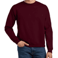 thumbnail image 5 of Hanes Mens Ultimate Cotton Crewneck Sweatshirt -WD60 Heavyweight Fleece Sweatshirt, (2XL Maroon), 5 of 5