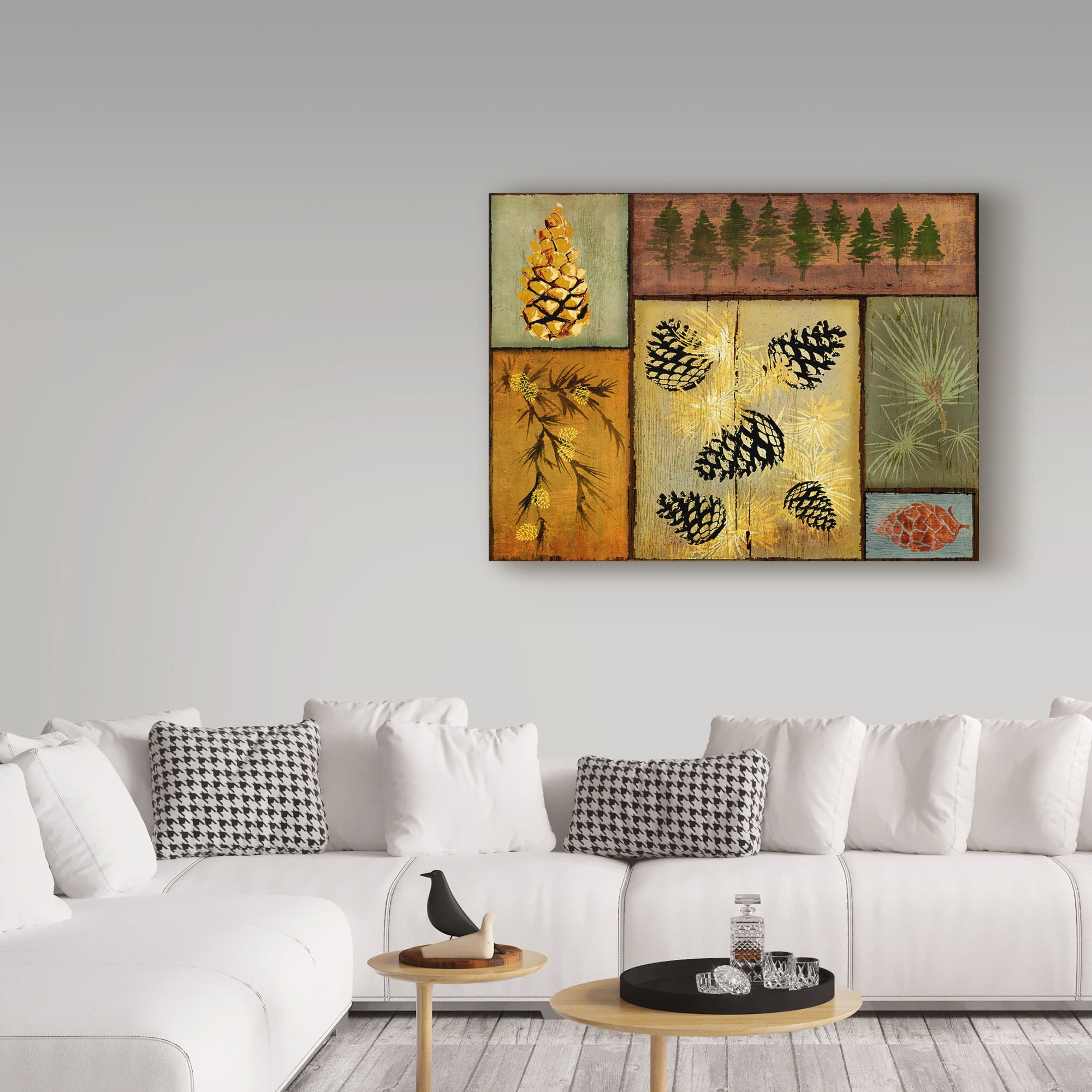 Trademark Fine Art 'Pines And Oak I' Canvas Art by Art Licensing Studio