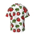 thumbnail image 7 of Kdxio Men's Hawaiian Shirt for Men Short Sleeve Shirt Hand Drawn Strawberry Summer Casual Holiday Beach Button Down T-Shirts, 7 of 7