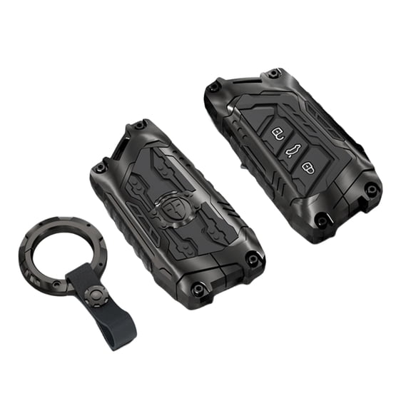 Heavy Metal Key Fob Cover Case Protector for Volkswagen, Keychain, Accessories for VW ID3 ID4 MK8 Golf GTI Skoda Octavia