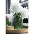 thumbnail image 2 of A&B Home Green Glass Vase with Leaf Pattern Texture 5.9" x 5.9" x 7.9", 2 of 2