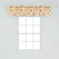 thumbnail image 2 of Ambesonne Tropical Window Valance, Monstera Leaf Pineapple, 54" X 12", Dried Rose Mustard, 2 of 3