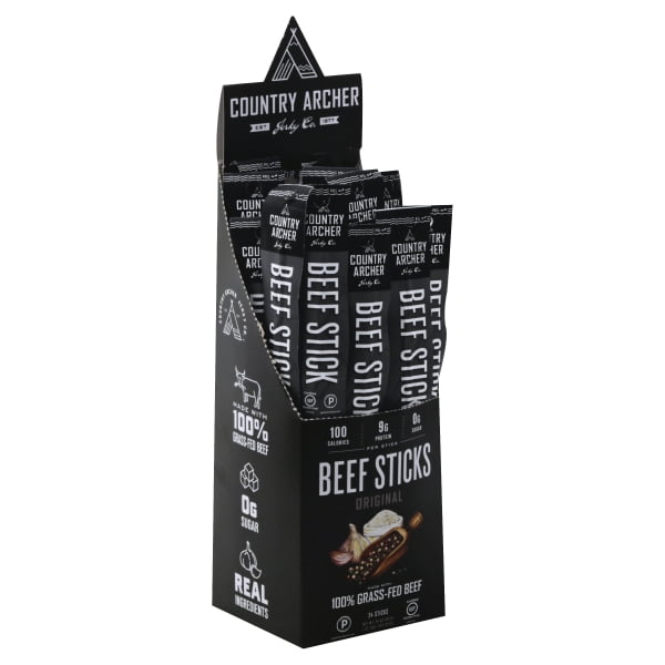Country Archer Beef Stick Original 24 1 oz Sticks
