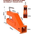 thumbnail image 3 of OUYAWEI Récepteur d'Attelage de Remorque à Pince de 2 Pouces Connexion de Remorquage Pratique pour Camions Grands Véhicules Commerciaux Pince Fiable Sans Perçage Requis, Orange, 3 of 8