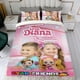 thumbnail image 4 of Amor Diana Conjunto de sábanas temático, trío de piezas, cómodo y amigable con la piel, diseño único, regalo de decoración para el hogar para familiares, amigos y fans,140cm *210cm, 4 of 6