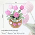 thumbnail image 4 of Charming Crochet Flower Bouquet: Beautiful Crochet Tulips Perfect for Weddings, Birthdays, and Unique Home Decorations - A Touch of Crafty Elegance!, 4 of 6