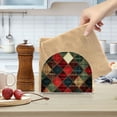 thumbnail image 2 of Yayeee Napkin Holder for Table Kitchen Paper Tissue Organization, Dark Tartan Pattern, 2 of 8
