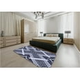 thumbnail image 4 of Ahgly Company Indoor Rectangle Patterned Night Blue Area Rugs, 7' x 10', 4 of 6