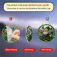 thumbnail image 5 of 2D Flat, 1pc Leprechaun with Beer Sun Catcher 8X8 Inch Circular Acrylic Sign, Stained Glass-Style Window Hanging Decor with 3D Visual Effect., 5 of 8