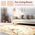 thumbnail image 2 of ODIKA 4'x6' Machine Washable Non-Slip Area Rug, Vintage Inspired Floral Motif with Delicate Swirling Vines High Traffic Rug, Beige, 203465, 2 of 7