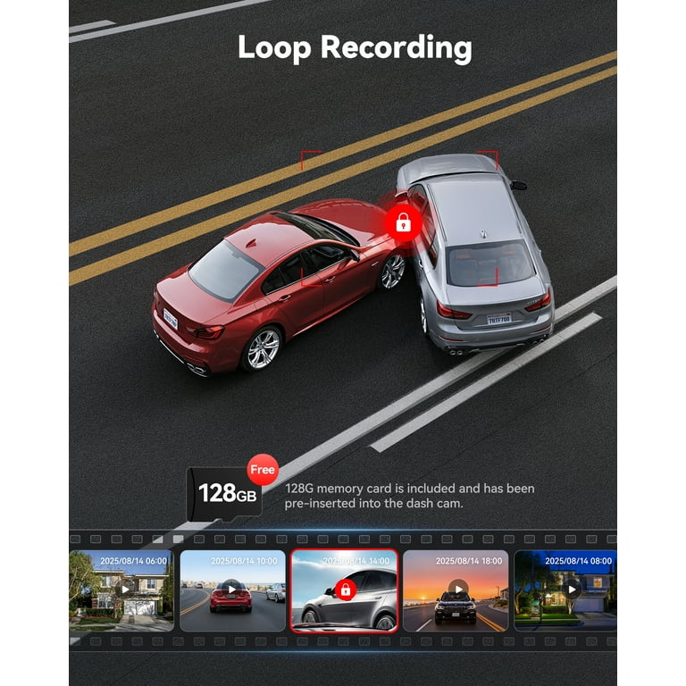 REDTIGER F7NP Dash Cam, 4K Full HD Car Camera, STARVIS 2, GPS, Wi
