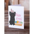 thumbnail image 2 of Longhaired Black Chihuahua Easter Greeting Cards and Envelopes Pack of 8 7 in x 5 in, 2 of 3