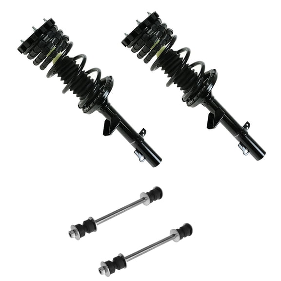 TRQ Strut & Spring Assembly w/ Sway Bar Links Rear Set Kit for Ford Taurus Sable PSA56213