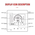 thumbnail image 4 of Mistaha Thermostat Mural Intelligent Programmable Capteur NTC Écran LCD Bouton Tactile Chauffage Électrique Sol Chaud, 4 of 8
