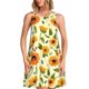 thumbnail image 1 of Fotbe Sunflowers And Butterflies Vestido de Verano sin Mangas para Mujer – Vestido Midi Línea A, Estilo Camiseta Floral, Vestido Playero Casual y Fluido, 1 of 7