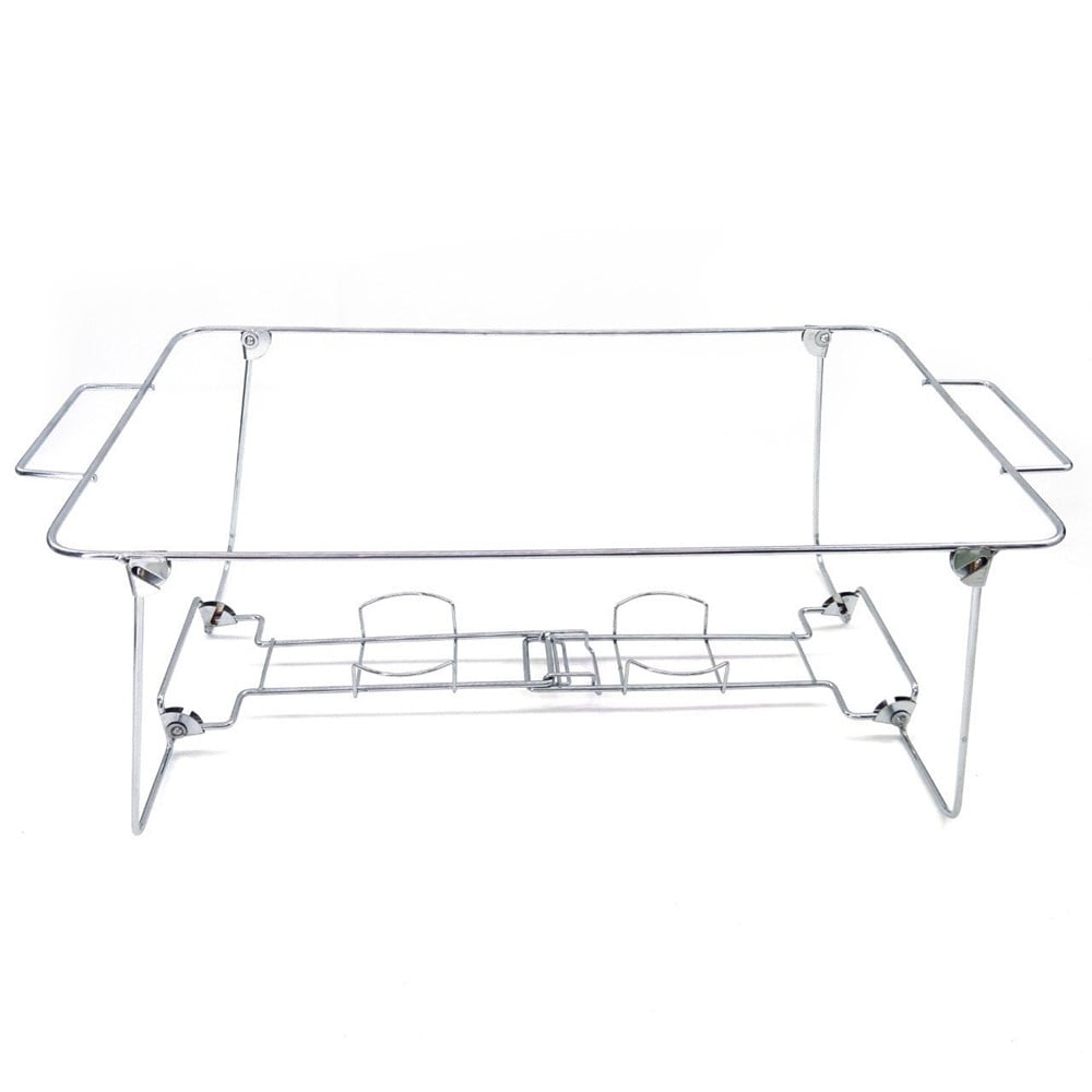 3 Pack Buffet Wire Rack Folding Chafing Stand Chrome Frame Serving