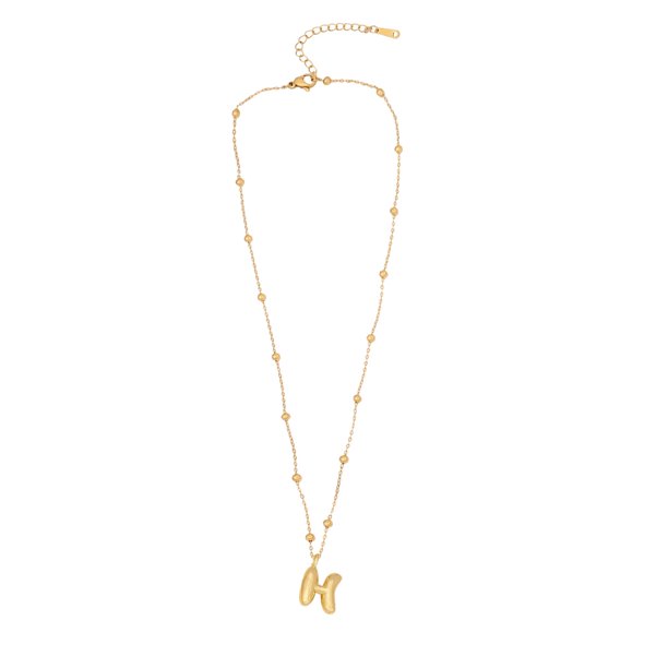 Collar Con Letras De Burbuja Collar Con Iniciales Doradas Para Mujeres Y Niñas Collar Con Colgante De Oro Collares Con Letras Joyas Regalo Regalo Para El Día De La Madre