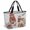Grey, variant on Christmas Marmot Beach Bag for Women, Large Breathable Mesh Beach Tote Bag, Xmas Snowflake Trees Berry Winter Rustic Sandproof Lightweight Travel Bags for Vacation Picnic Swimming Pool