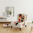 thumbnail image 2 of Designart « Symphonie Abstraite en Rouge et Noir III » Fauteuil d'Appoint Rembourré Rouge Abstrait - Fauteuil Moderne pour Salon, 2 of 7