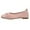 Pink, variant on XIMIN Women Bowknot Faux Suede Pointed Toe Ballet Flats Comfort Slip-On Loafers Slip On Walking Flats Shoes Suede Dressy Footwear (9.5, Orange)