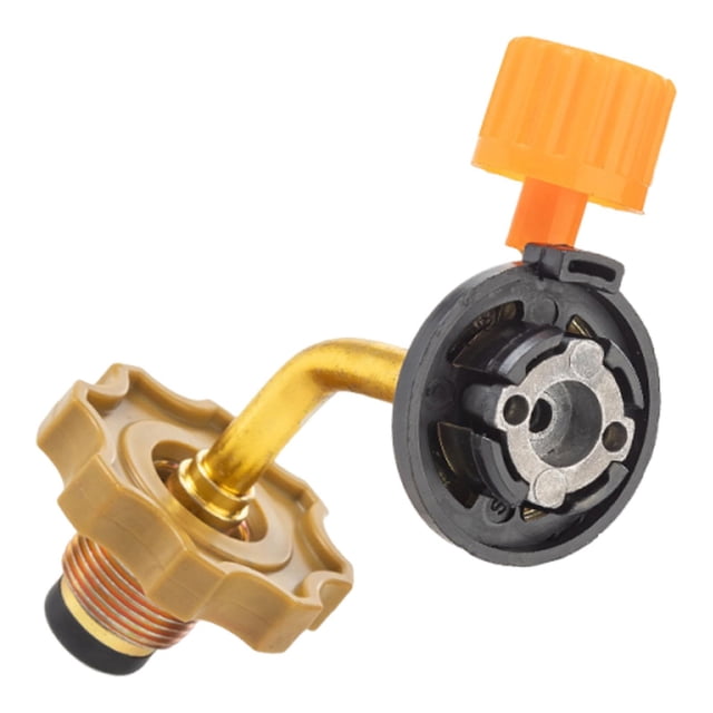 Adaptador para recargar el tanque de gasolina,Adaptador de recarga de tanque de gas portátil de aleación de aluminio,Conector de recarga del tanque de bombona de gas butano,Válvula de