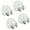 Silver, variant on 4 Adhesive Wall Hooks Heavy Duty, No Drill Cable Management Clips for Home Office Storage, USB Cords & Power Strips