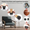 thumbnail image 3 of 24 PCS Small Square Silicone Chair Leg Floor Protectors, Felt Furniture Pads, Bar Stool Leg Floor Protectors for Chairs, Chair Leg Caps Covers, Chair Sliders for Wood Floors, 3 of 10