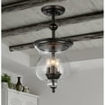 thumbnail image 2 of Warehouse of Tiffany Madigan 3-light Clear Glass 10-inch Antique Pendant Lamp, 2 of 5