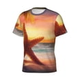 thumbnail image 3 of Rocae Starfish Sunset Sea Beach for Men's Moisture-Wicking Crew Tee - T-Shirt for Sports, Outdoor Activities, and Casual WearX-Large, 3 of 9