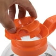 thumbnail image 6 of TrueCraftware- 64 oz. Decaf Coffee Decanter Stainless Steel Base Polycarbonate Body with Orange Plastic Handle Commercial Grade- Carafe Easy Pour Coffee Decanter Perfect for Cafes Home and Restaurant, 6 of 6